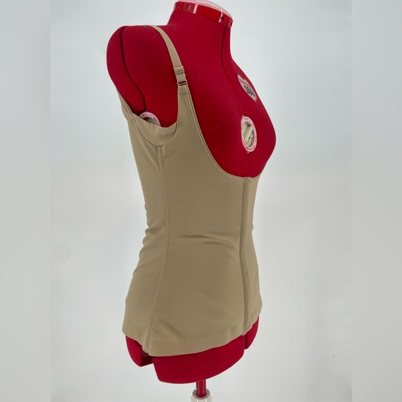 2FOR$30 Flexees Maidenform Nude Torsette Firm Shaper / Front Closure Tank Top - Picture 4 of 9